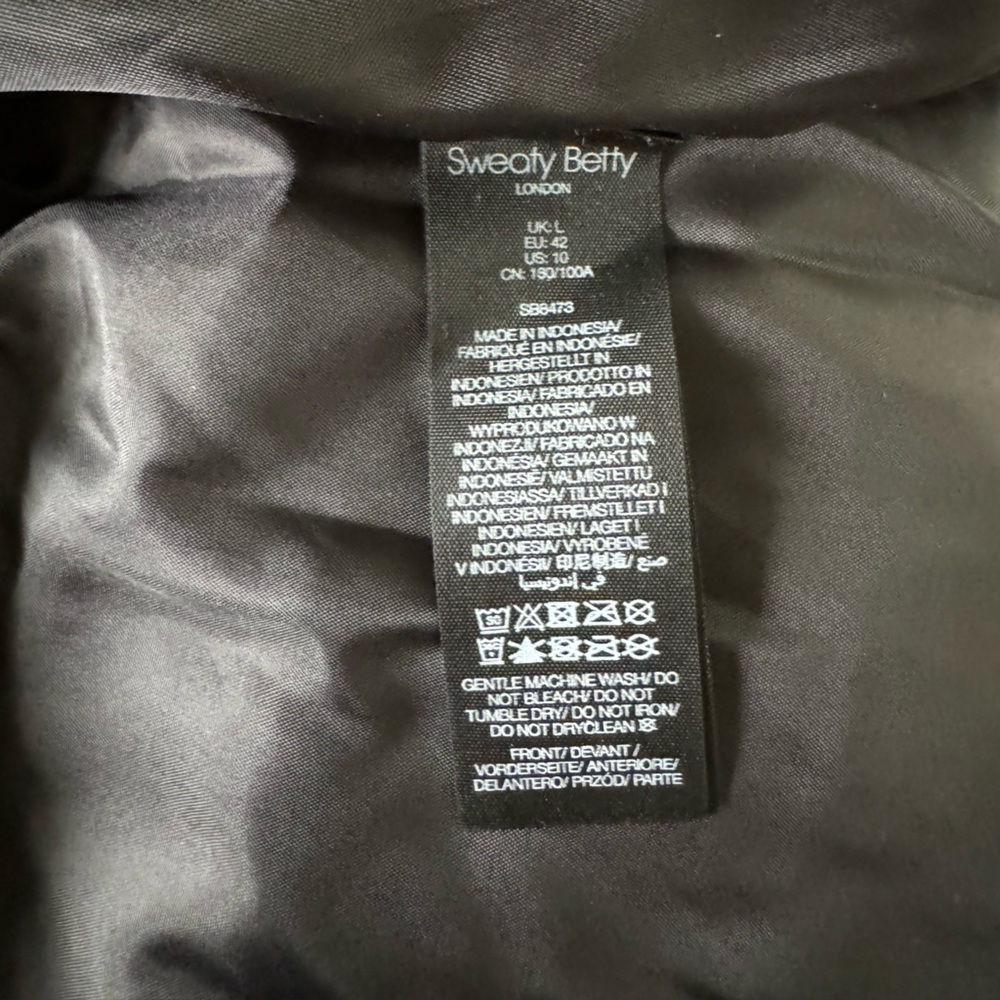 NWT Sweaty Betty Venture Padded Fleece Gilet Vest Size Large $168 - Picture 9 of 9